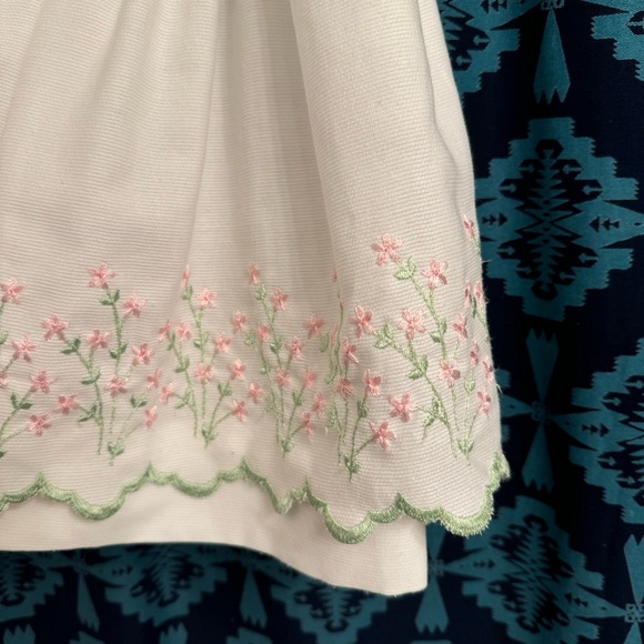 SYLVIA WHITE Vintage Sleeveless Embroidered Floral Dress - Picture 11 of 14